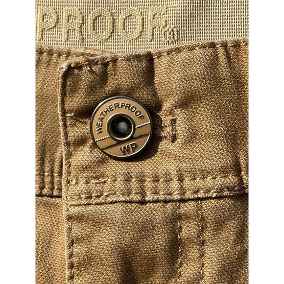 Weatherproof Cargo Pant Men's Size 32x32 Brown Cotton Solid Straight Legs Pocket - Picture 8 of 9